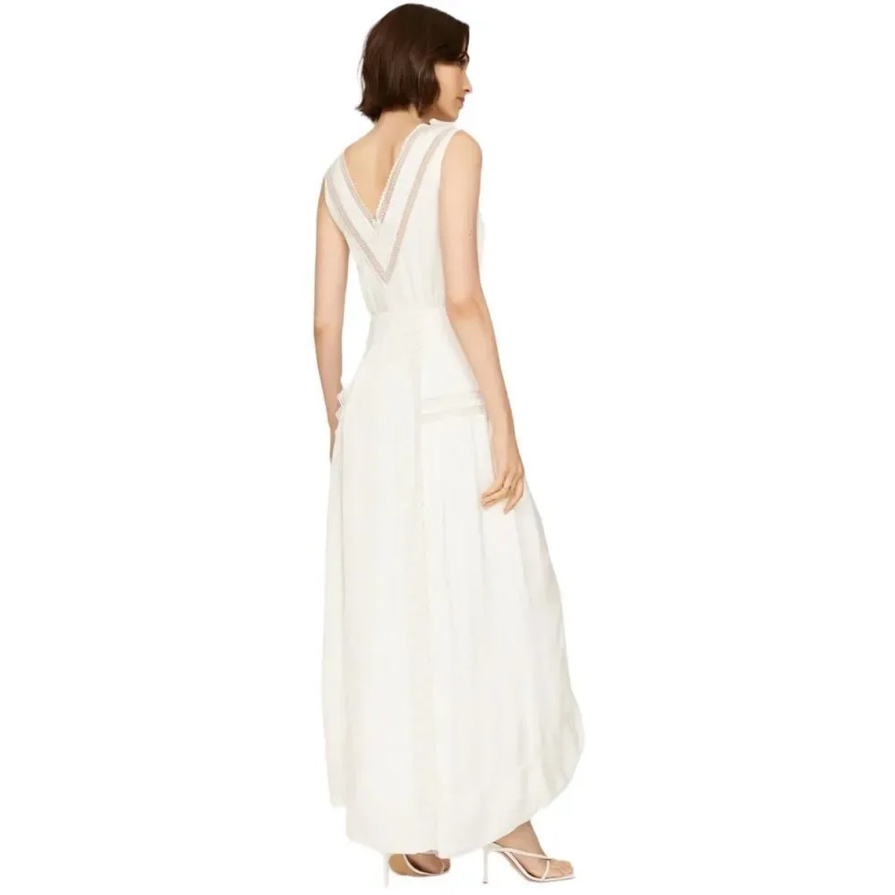 Self portrait white vintage look maxi dress - Picture 4 of 12